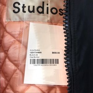 ACNE STUDIOS Black Clea Bomber Jacket